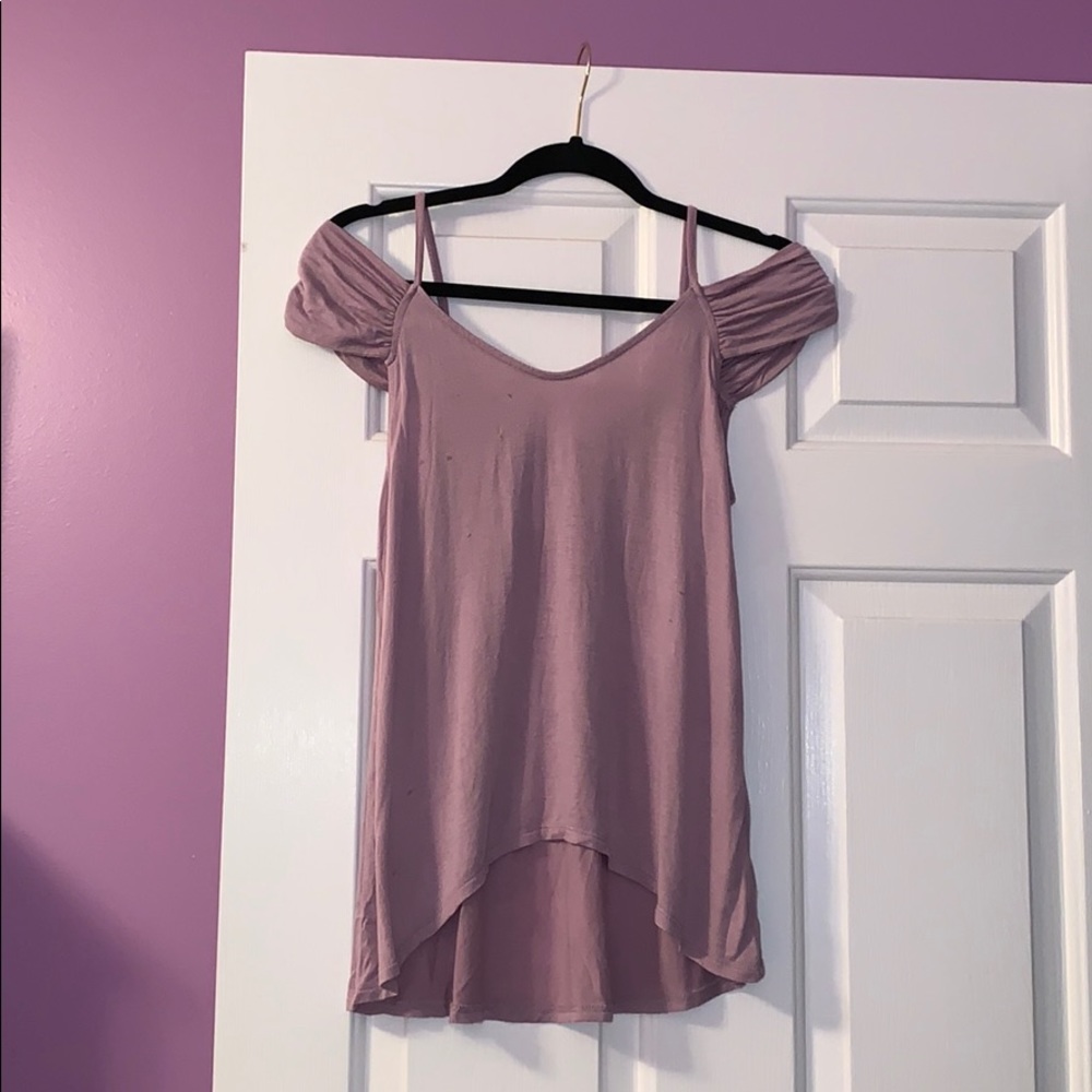 Cold shoulder tee shirt